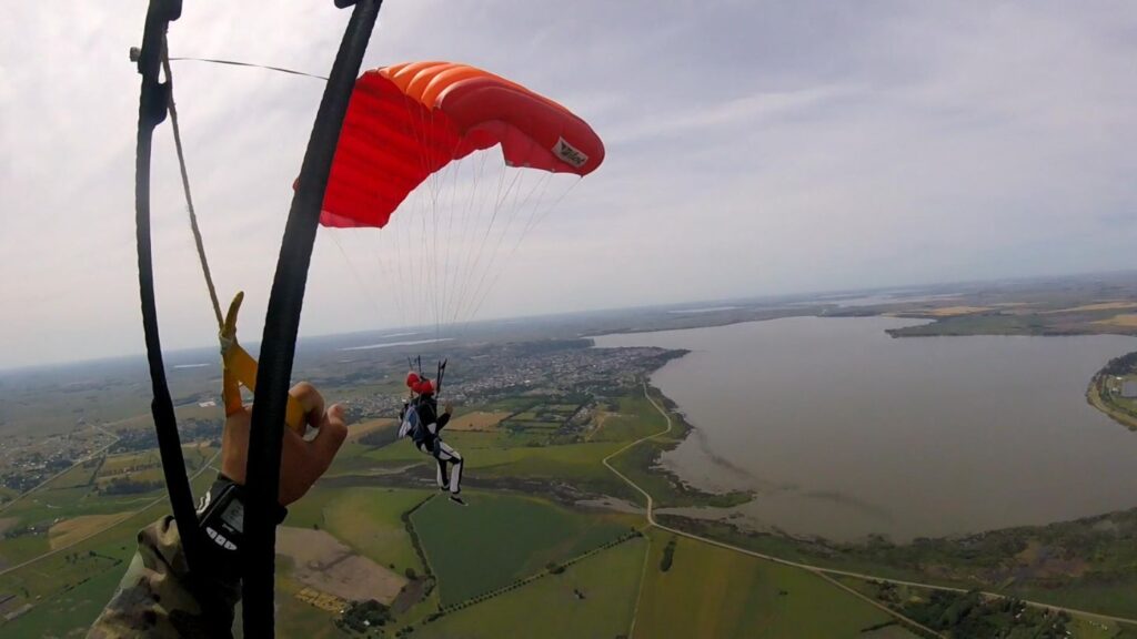 Vista aérea de la laguna de Chascomús